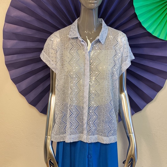 The Kooples Sheer Top, L - Picture 4 of 6